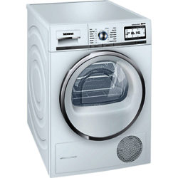 Siemens WT48Y890GB Heat Pump Condenser Tumble Dryer, 9kg Load, A+++ Energy Rating, White